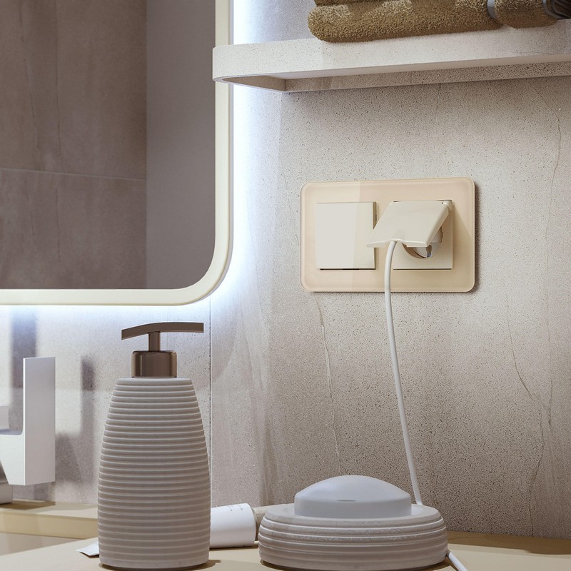 Рамки Werkel Elite Рамка Werkel из стекла на 2 поста Elite айвори W0022443