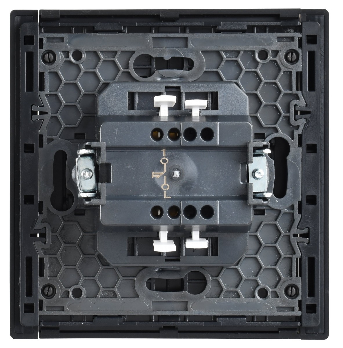 IEK FORTE&PIANO Черный Выключатель IEK FORTE&PIANO Черный 1-кл самовозвратный 10А FP110