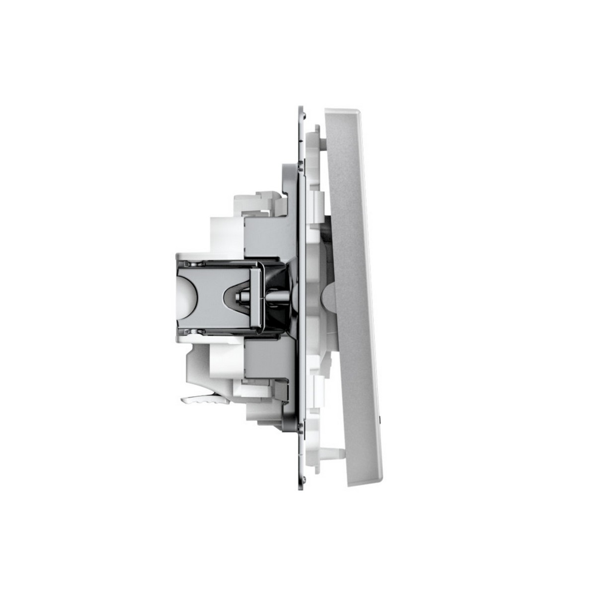 ArtGallery Алюминий Выключатель SE ArtGallery Алюминий 2-клавишный с подсветкой быстрозажим. клем. GAL000353S