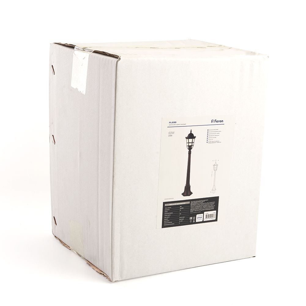 Уличные светильники столб Светильник садово-парковый Feron PL696 столб 60W 230V E27 коричневый 11698 