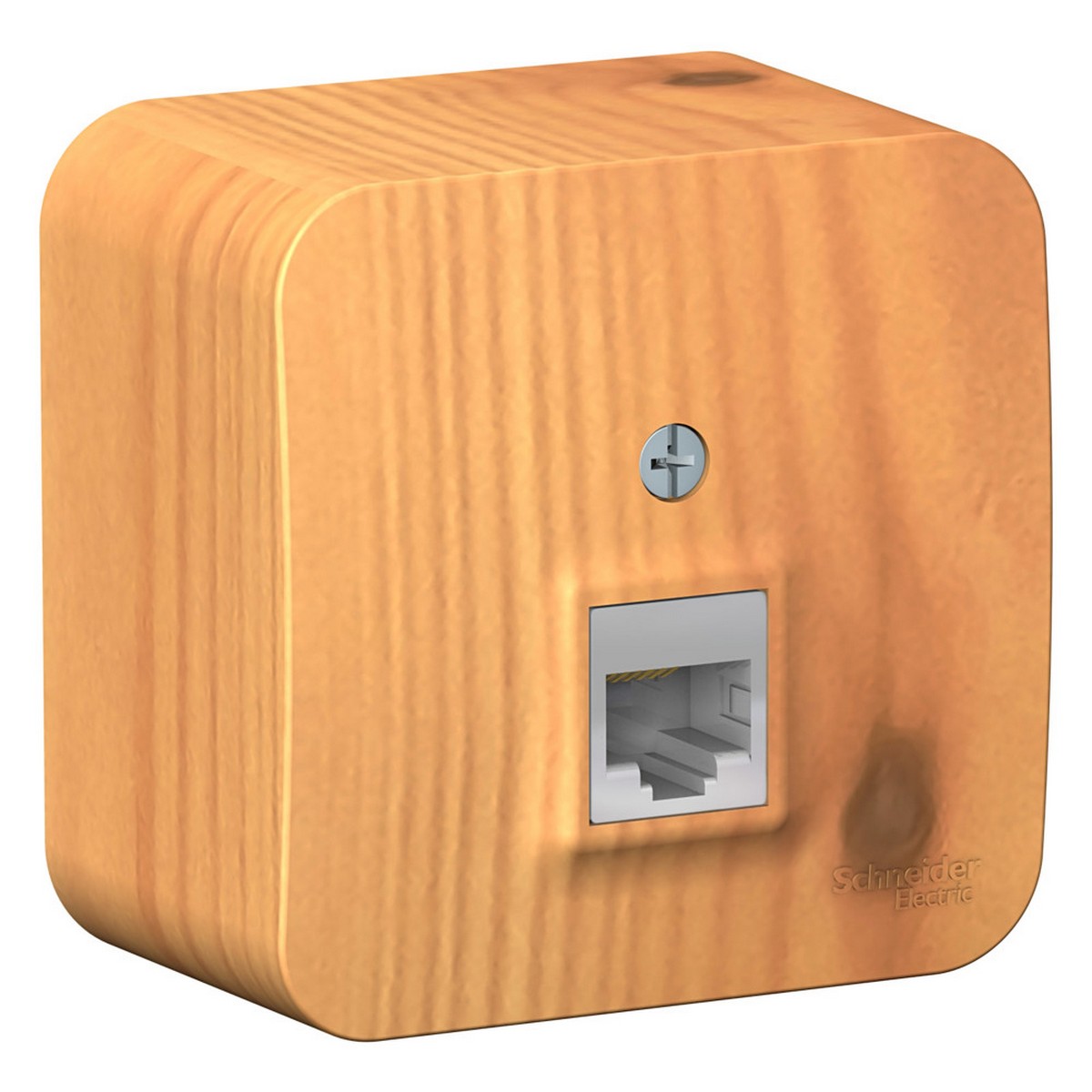 Blanca ясень розетки и выключатели Розетка SE Blanca компьютерная Ясень наружный RJ45 кат.5E изолир. пластина BLNIA045005