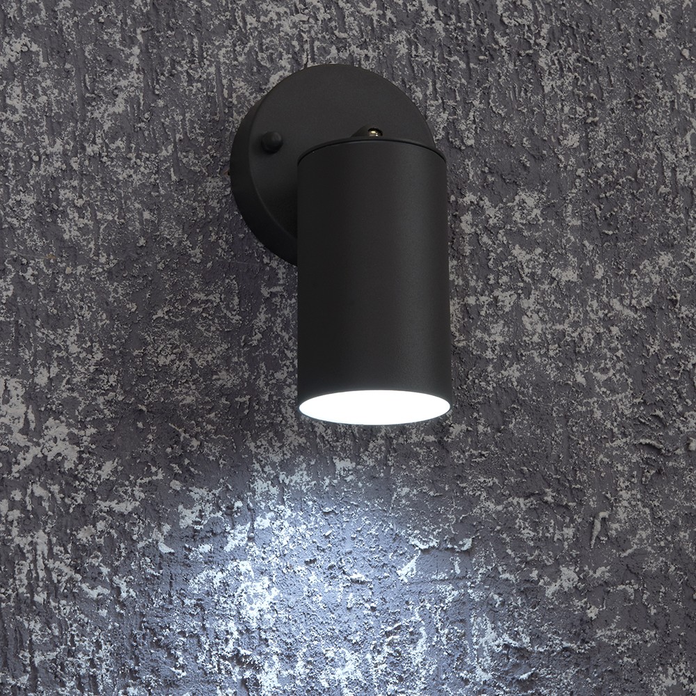 Уличные настенные светильники Светильник садово-парковый Feron DH1704 на стену GU10 230V черный (на стену) 48322 