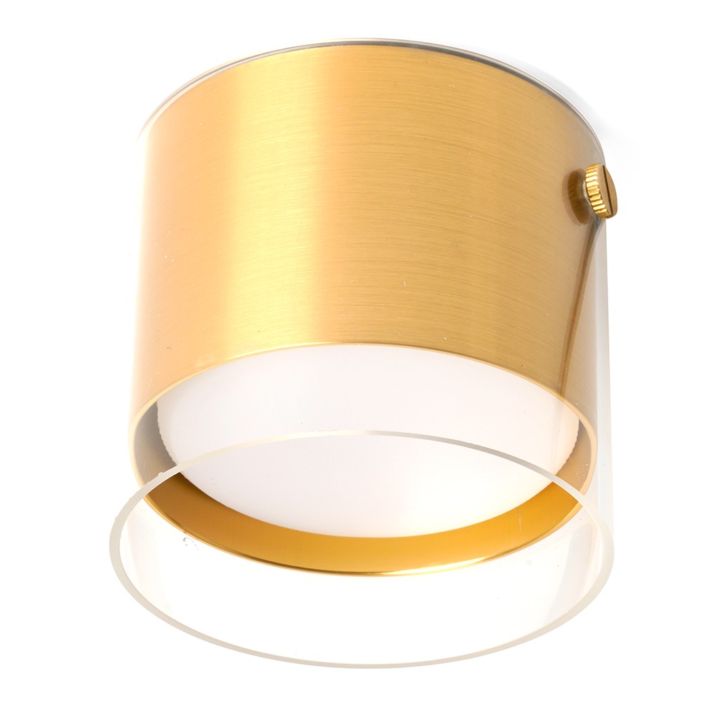 Светильники споты светодиодные Светильник потолочный Feron HL389 Barrel LUMINA GX53 12W 230V золото 48796 