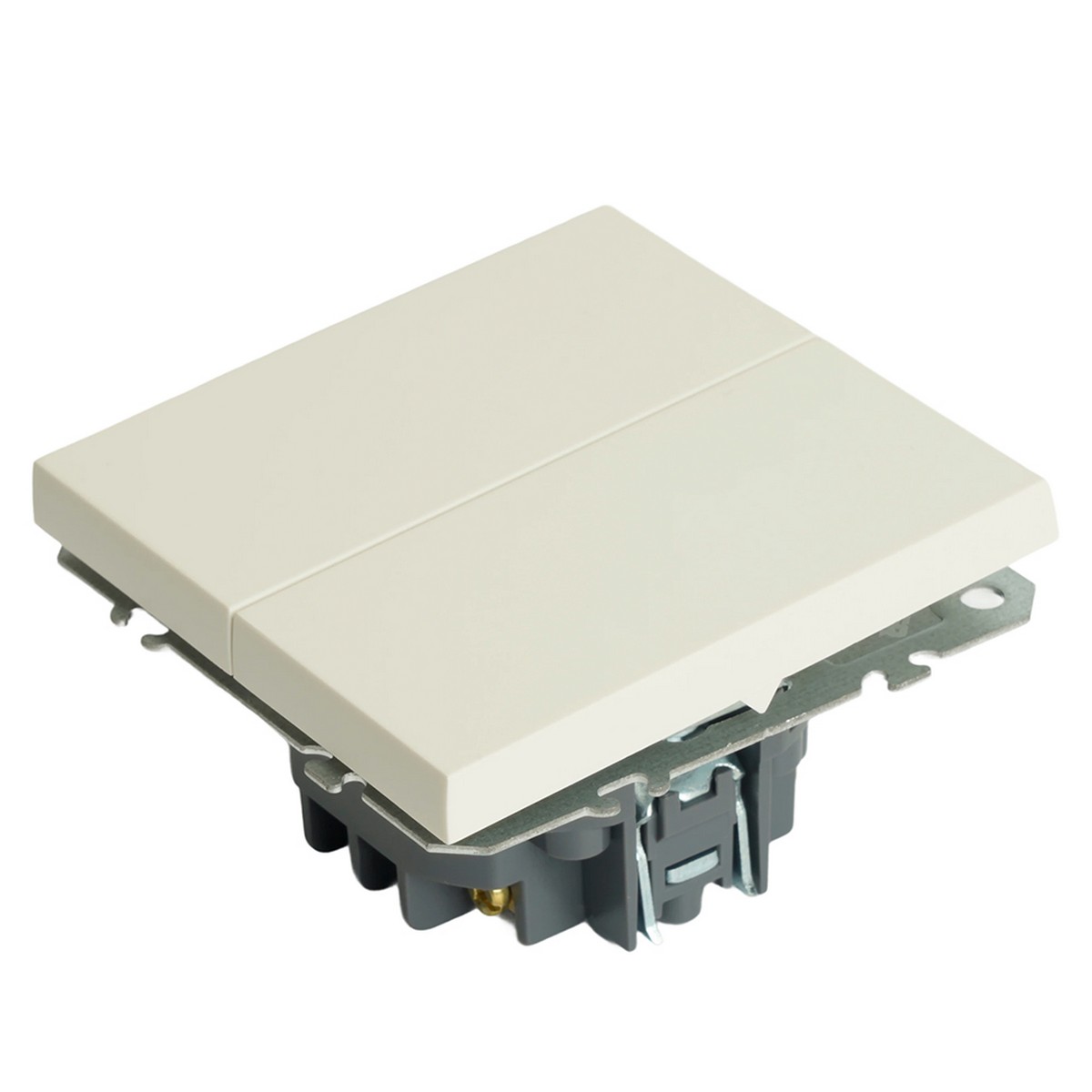 Эмили - Розетки и выключатели Stekker Переключатель перекрестный 2-клавишный STEKKER Эмили RSW10-5111-01 белый фарфор soft touch 50162