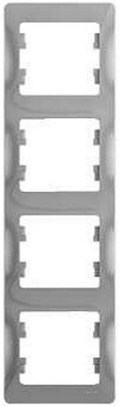 Glossa Алюминий Рамка Systeme Electric Glossa Алюминий 4-я, вертикальная GSL000308