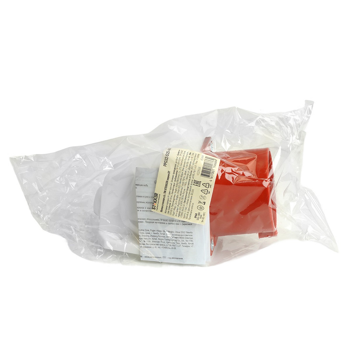 Силовые разъемы и вилки Вилка Stekker угловая ST-525 32А 380В 3P+PE+N IP44 PPG32-525-44 49449 