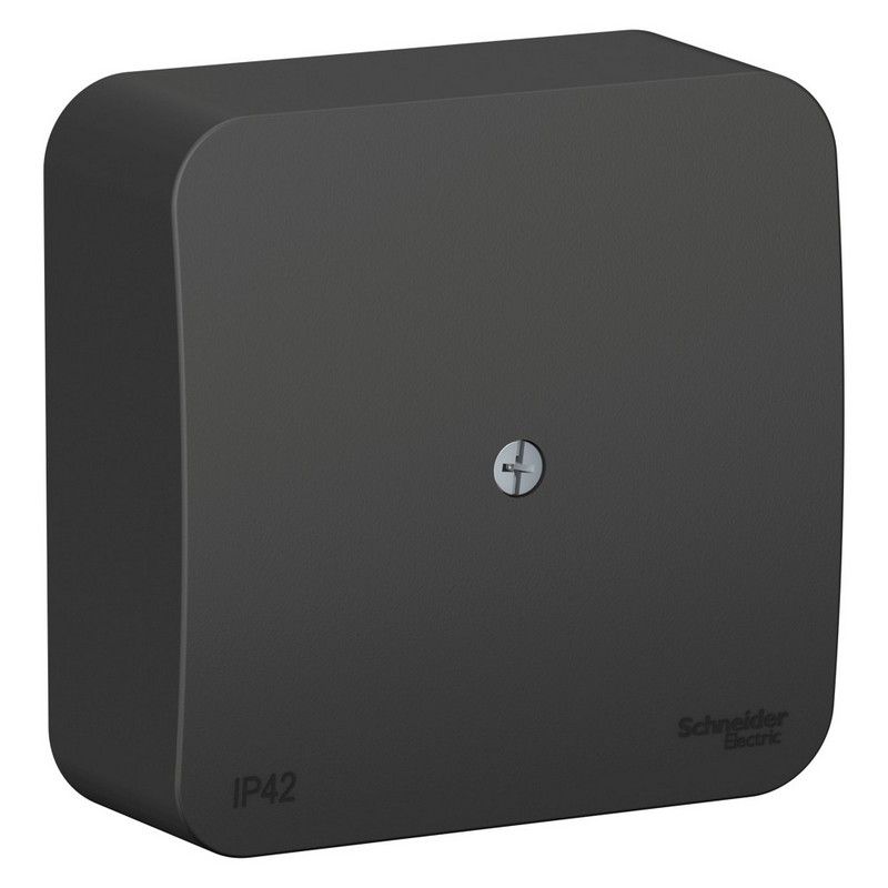 Blanca антрацит розетки и выключатели Коробка SE Blanca распределительная Антрацит наружный BLNRK000016