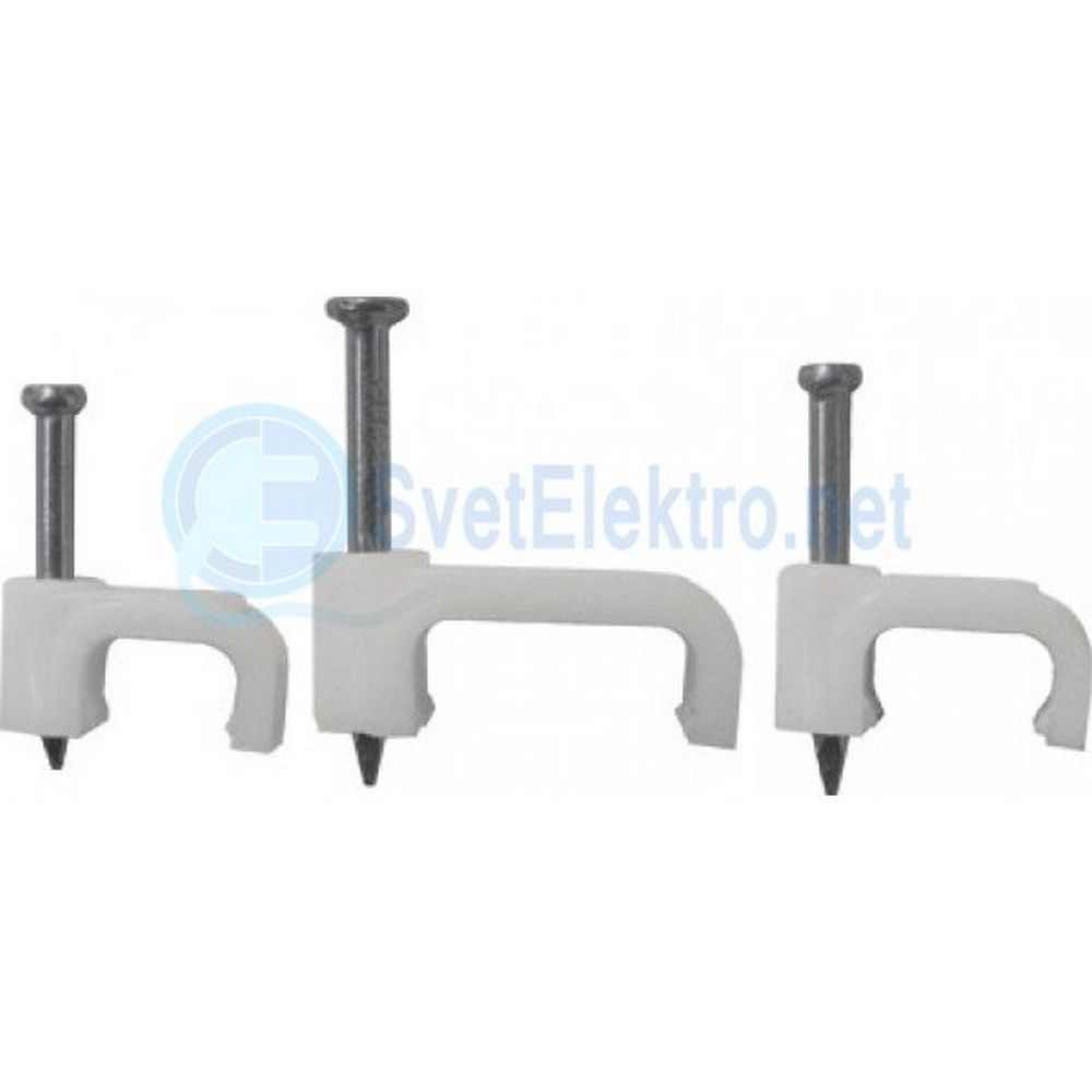 Крепление провода № 10 плоское (упаковка 50 шт.)