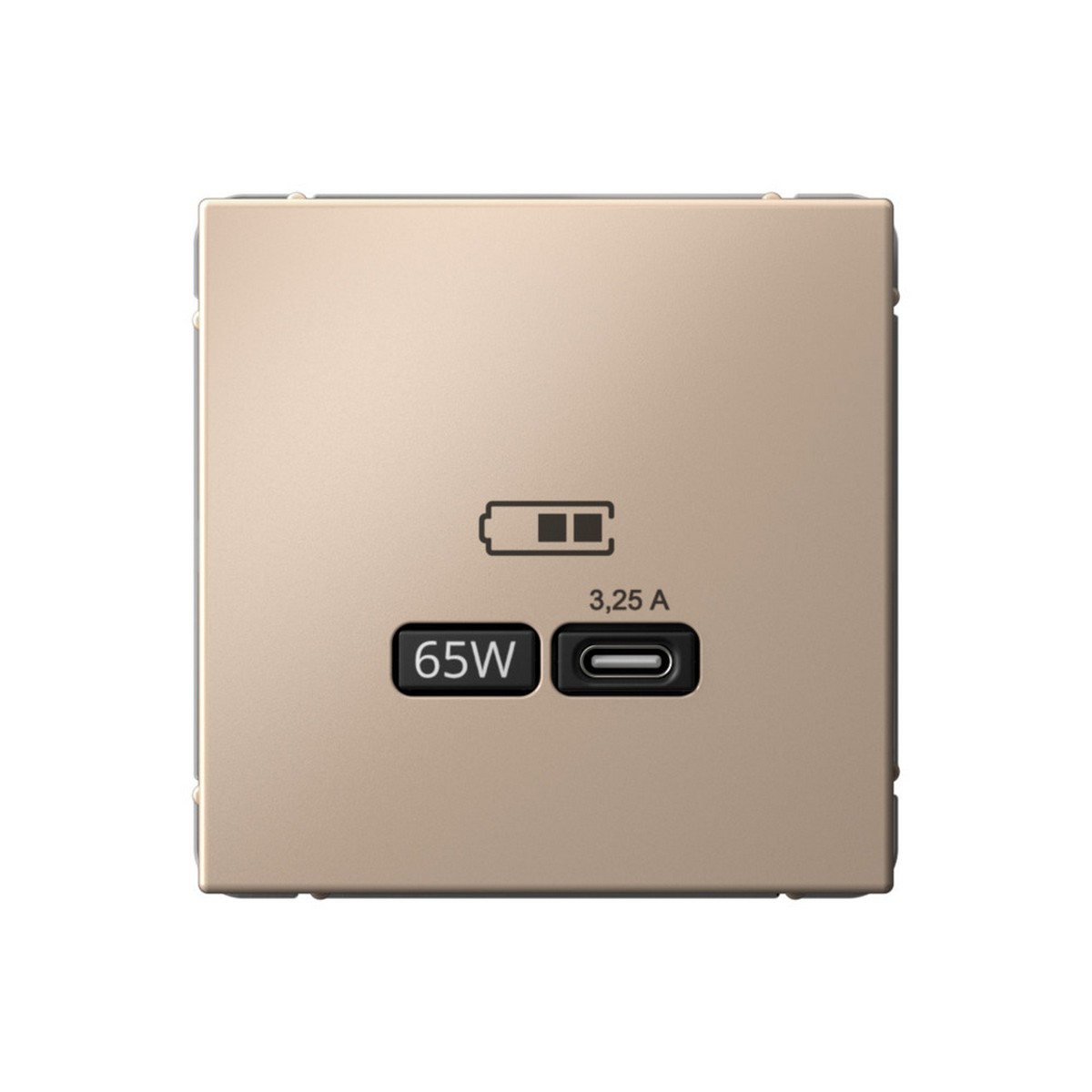 ArtGallery Песочный USB Розетка Systeme Electric ArtGallery Песочный тип-С 65Вт высокоскор.заряд. QC PD GAL001227