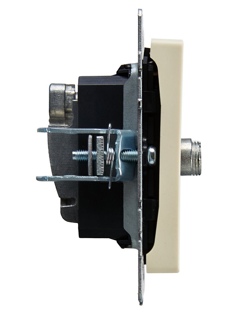 IEK Brite Бежевый Розетка IEK BRITE двойная TV+SAT РТВ/РСп12-БрКр бежевый BR-AF20-O-K10