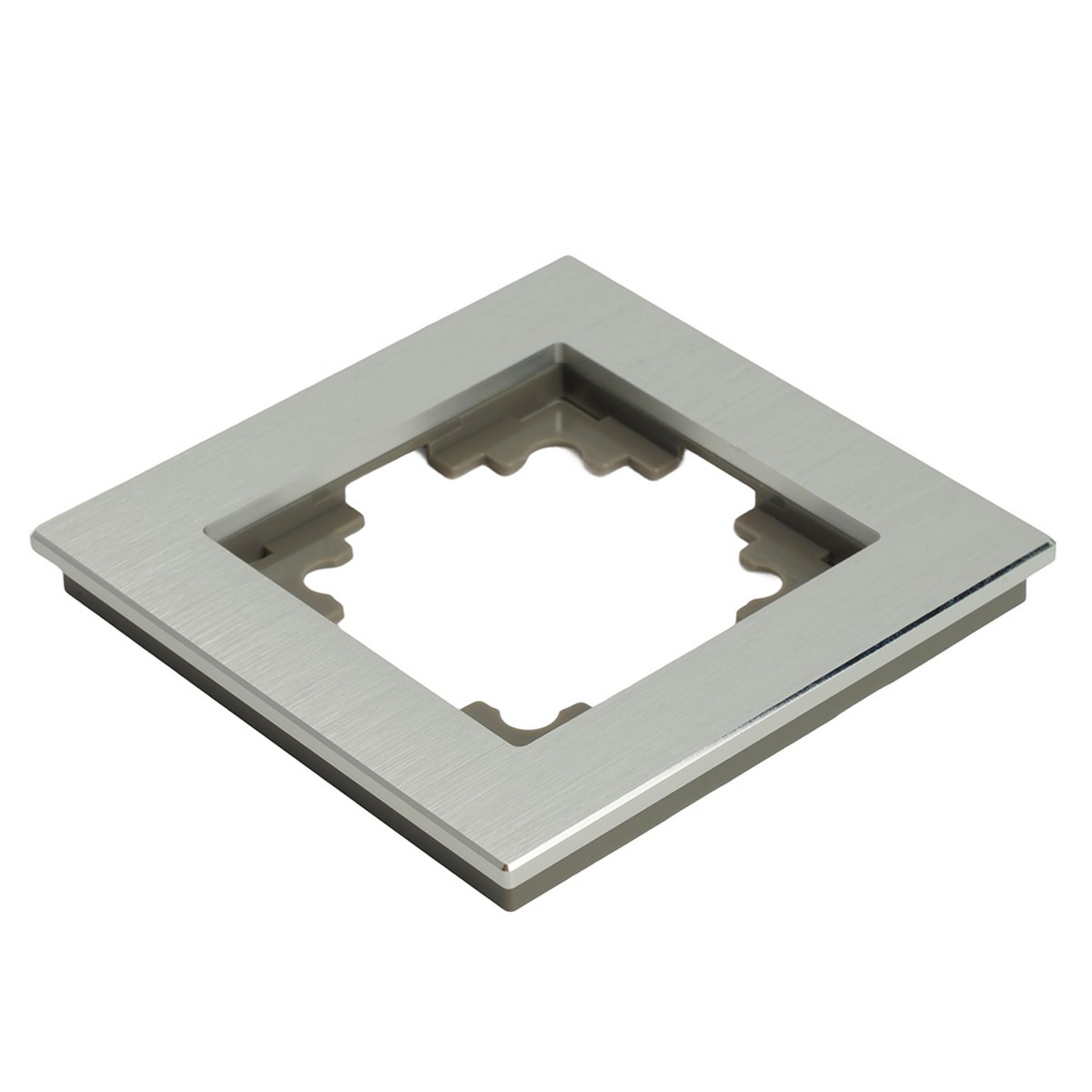 Катрин - Розетки и выключатели Stekker Рамка 1-местная металл STEKKER MFR00-7001-03 Катрин серебро 50011