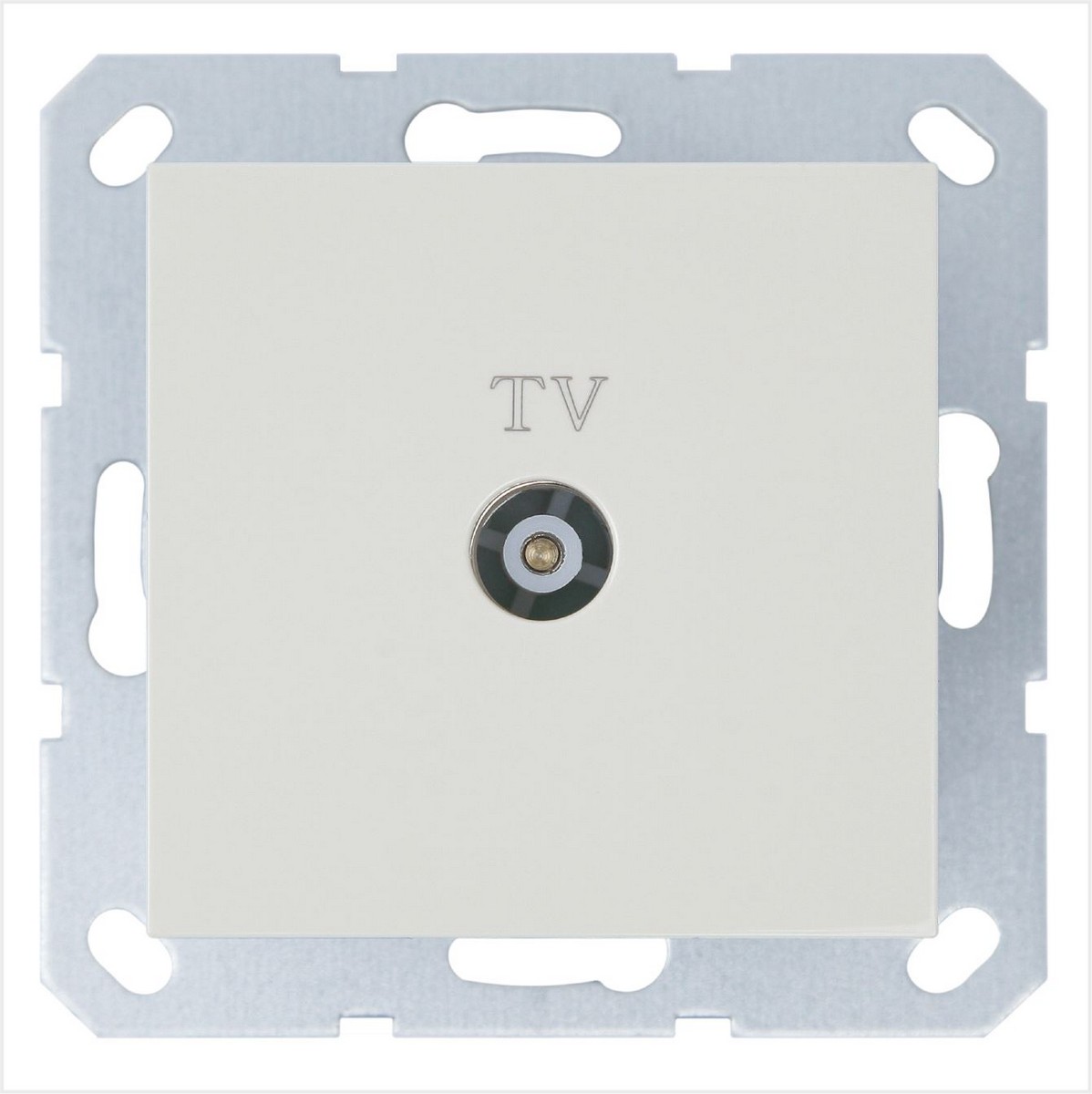 JASMART G - розетки и выключатели Розетка JASMART TV проходная слоновая кость G6002V