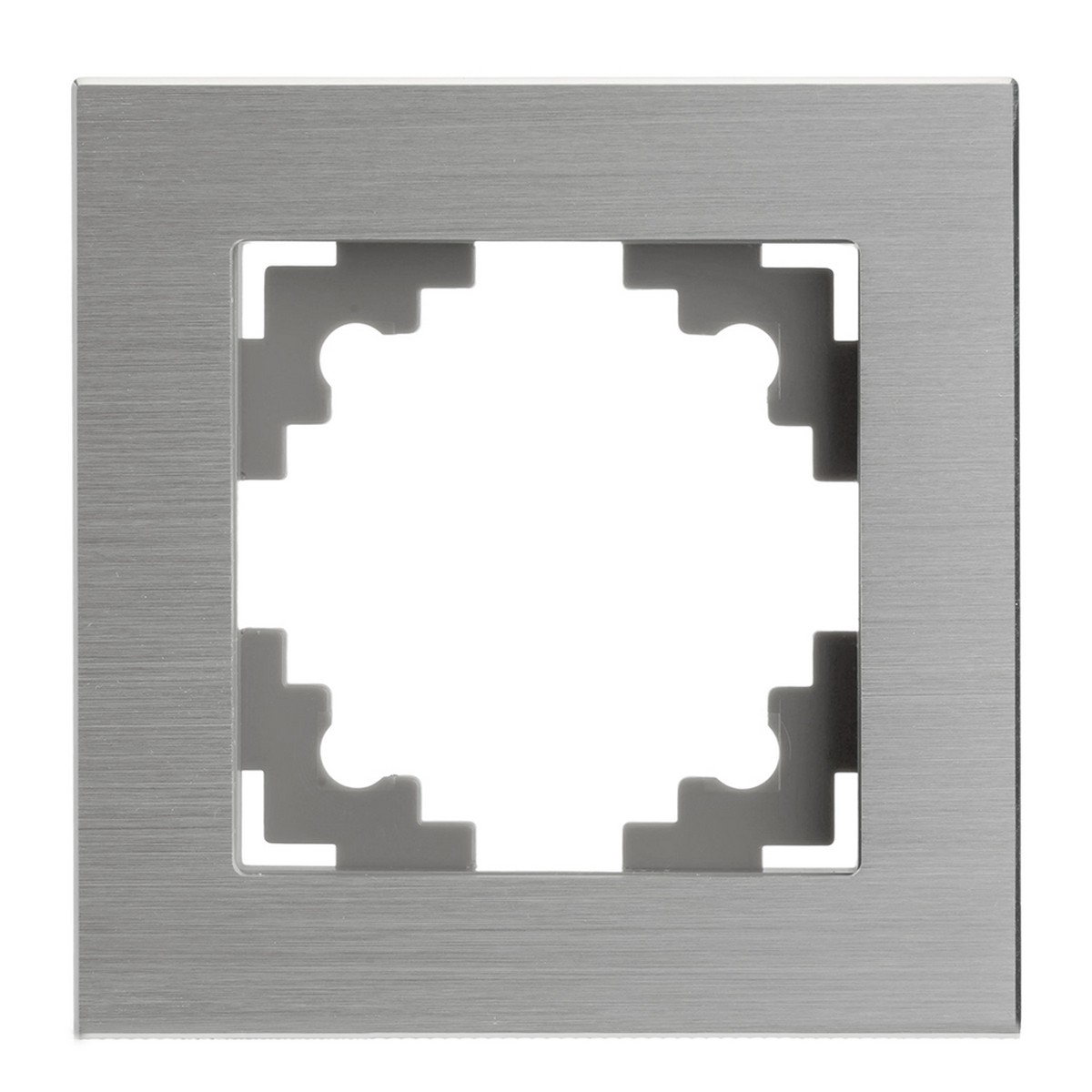 Катрин - Розетки и выключатели Stekker Рамка 1-местная металл STEKKER MFR00-7001-03 Катрин серебро 50011