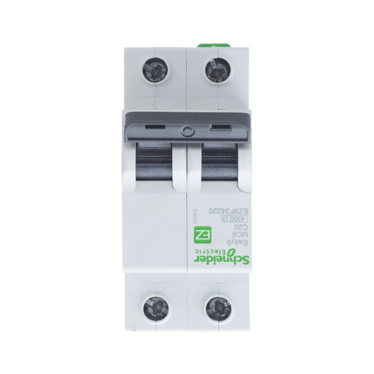 2 полюсные (двухполюсные) Автоматический выключатель SCHNEIDER ELECTRIC EASY 9 2P 20A (С) 4,5kA EZ9F34220 