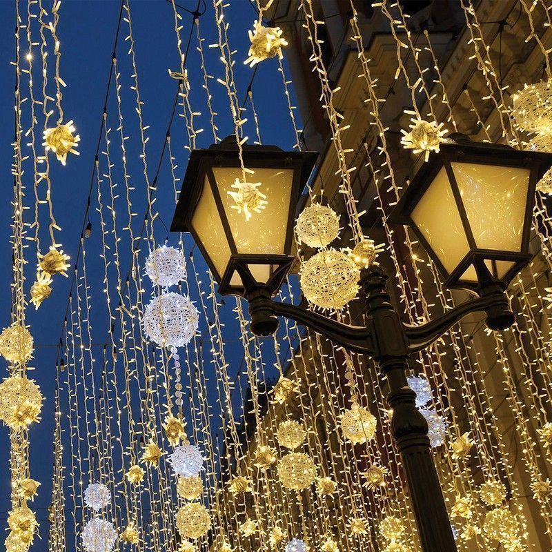 Светодиодная гирлянда Feron CL07 линейная статичная 40м + 3м 230V желтый 220V 41620