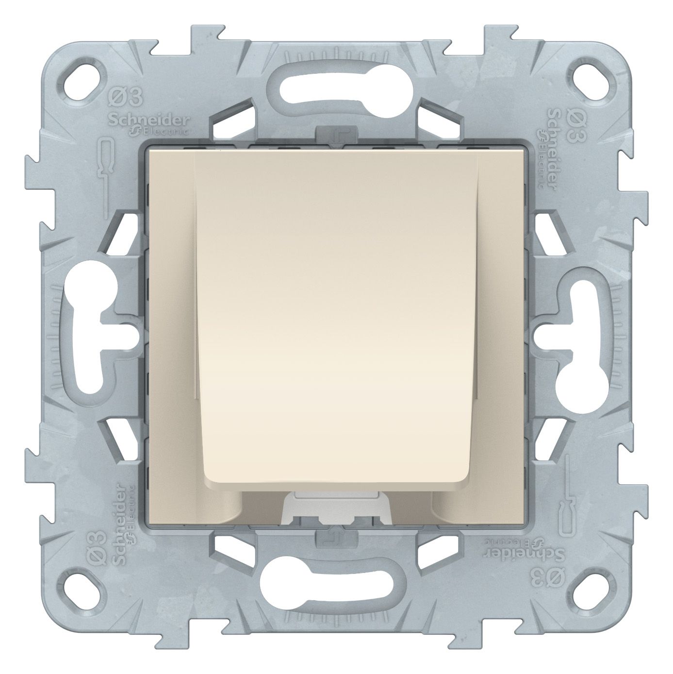 Розетки и выключатели Unica NEW бежевый Вывод кабеля Unica New Бежевый 16А NU586244