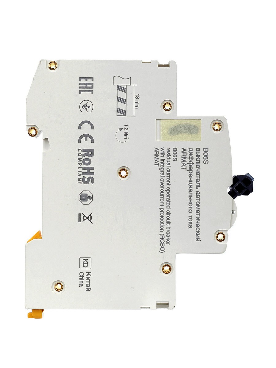 IEK АВДТ Дифф. Автомат IEK ARMAT B06S 1P+NP C32 30мА тип A (18мм) AR-B06S-1N-C32A030 