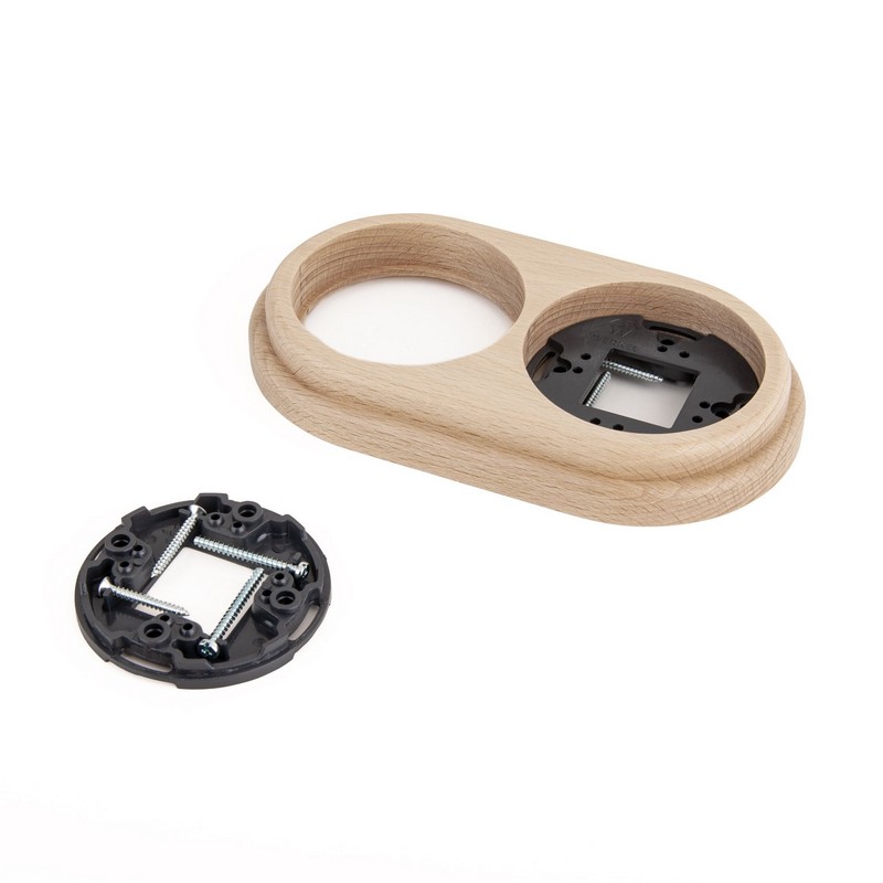 Werkel Ретро Рамка Werkel Legend на 2 поста (светлый бук) W0025224