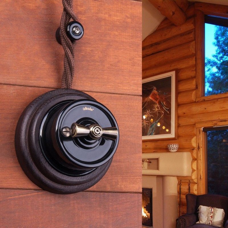 Витой ретро провод (кабель) Ретро кабель Werkel витой 2х1,5 (коричневый) 50 м W6452514 