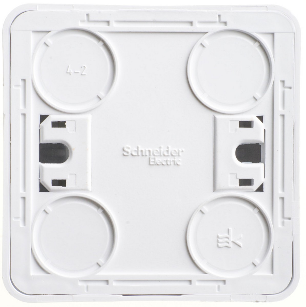 Этюд Белый Выключатель 1-клавишный Systeme Electric Этюд наружный Белый BA10-001B