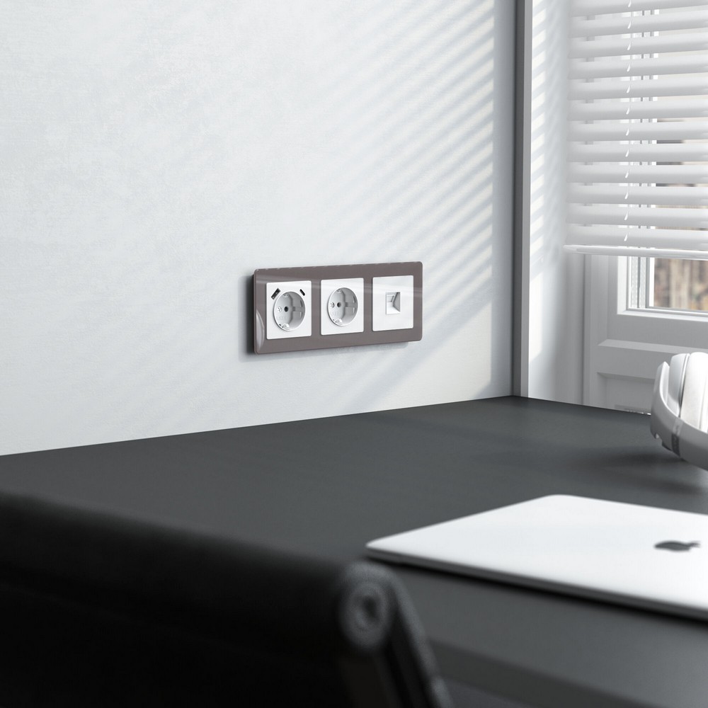 Werkel белый акрил Розетка Werkel Ethernet RJ-45 (белый акрил) W11810410