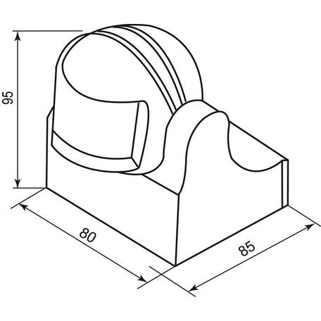 Датчики движения, освещенности и открытия Датчик движения Feron SEN11/LX39 1200W DD=12m IP44180° белый 22021 