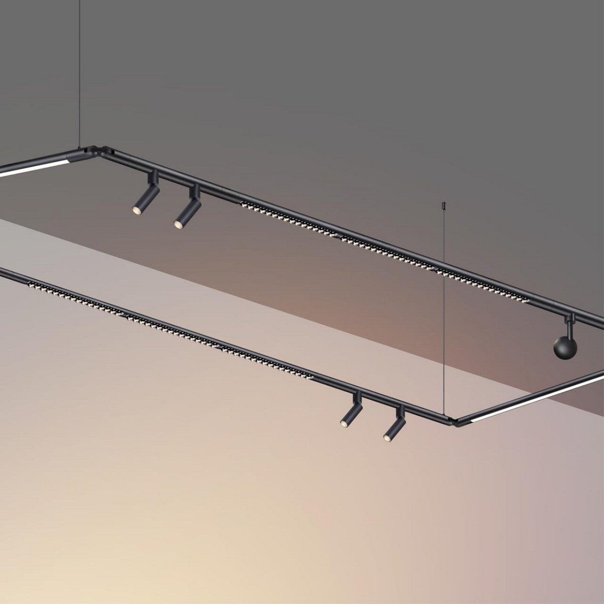 Трековые светодиодные светильники Светильник диммируемый со сменой цветовой температуры NOVOTECH GLAT 359368 