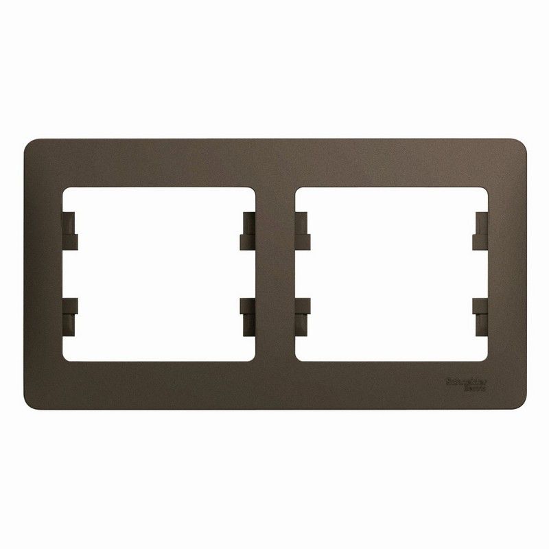 Glossa Шоколад Рамка Systeme Electric Glossa Шоколад 2-я, горизонтальная GSL000802