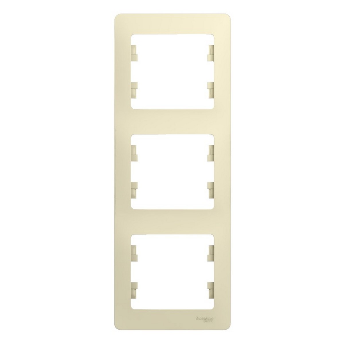 Glossa Бежевый Рамка Systeme Electric Glossa Бежевый 3-я, вертикальная GSL000207