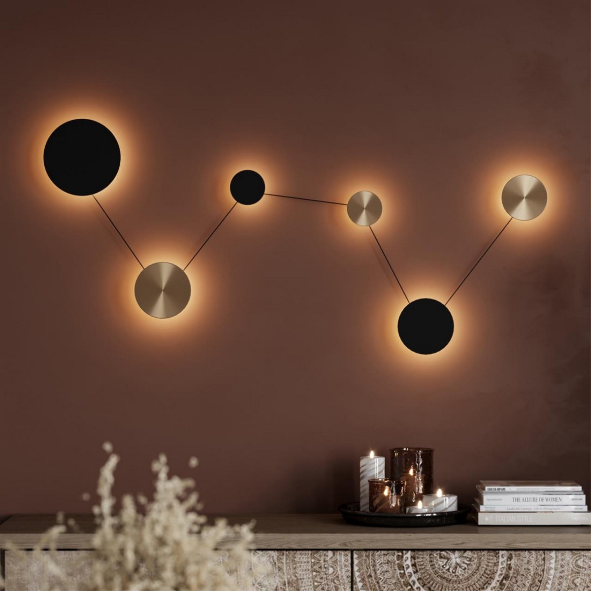 Накладные светодиодные светильники Настенный светильник ODEON LIGHT 7115/36WL GALAXY 