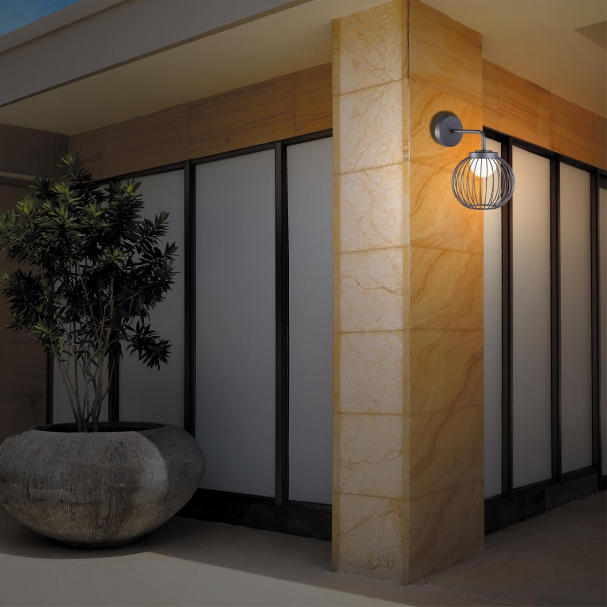 Уличные настенные светильники Ландшафтный настенный светильник NOVOTECH 358286 CARRELLO 