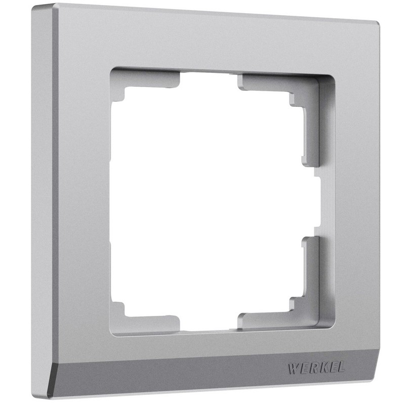 Рамки Werkel Stark Рамка Werkel на 1 пост Stark (серебряный матовый) W0011865