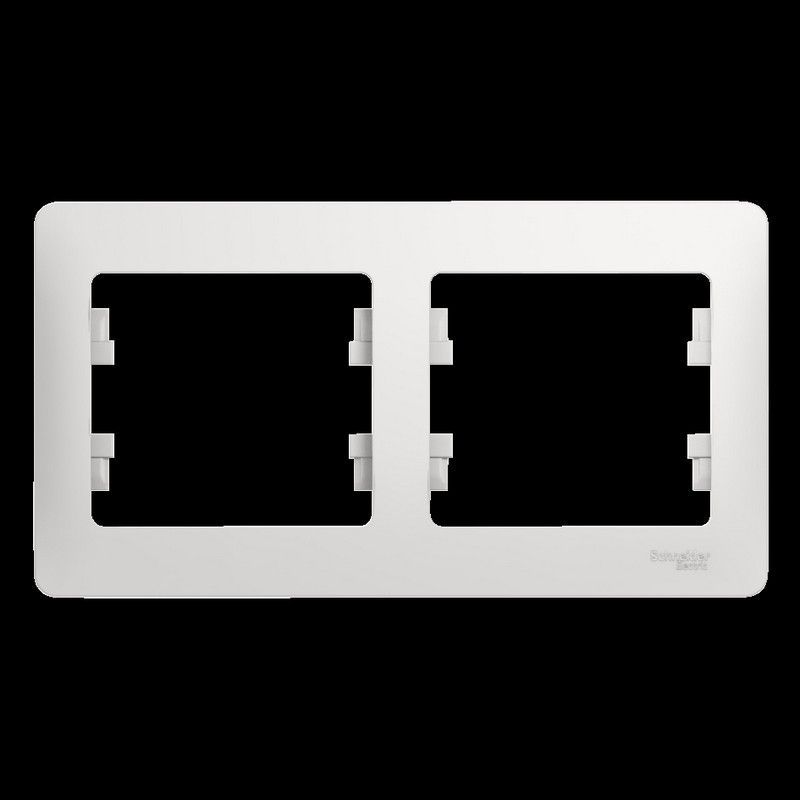 Glossa Белый Рамка Systeme Electric Glossa Белый 2-я, горизонтальная GSL000102