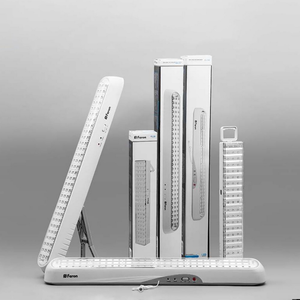 Светодиодные светильники ЖКХ Светильник аккумуляторный Feron EL19 60 LED DC белый 12902 
