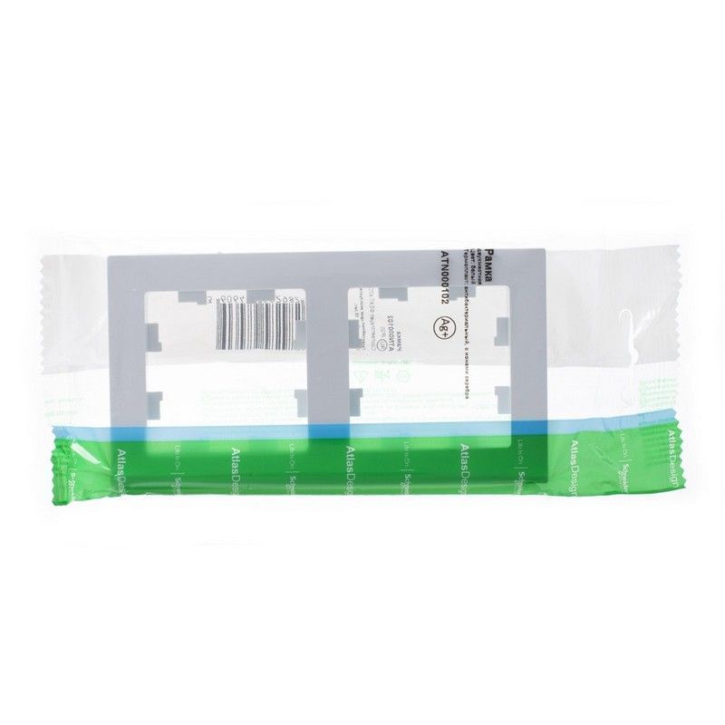 AtlasDesign Белый Рамка Systeme Electric AtlasDesign белый 2-ая, универсальная ATN000102