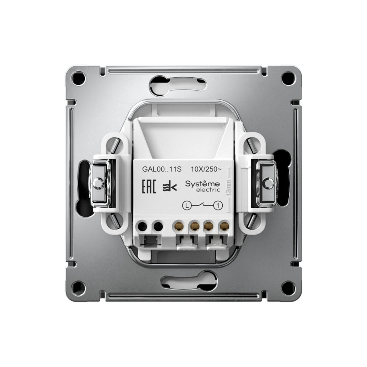 ArtGallery Карбон Выключатель SE ArtGallery Карбон 1-клавишный, быстрозажим. клем. GAL001011S