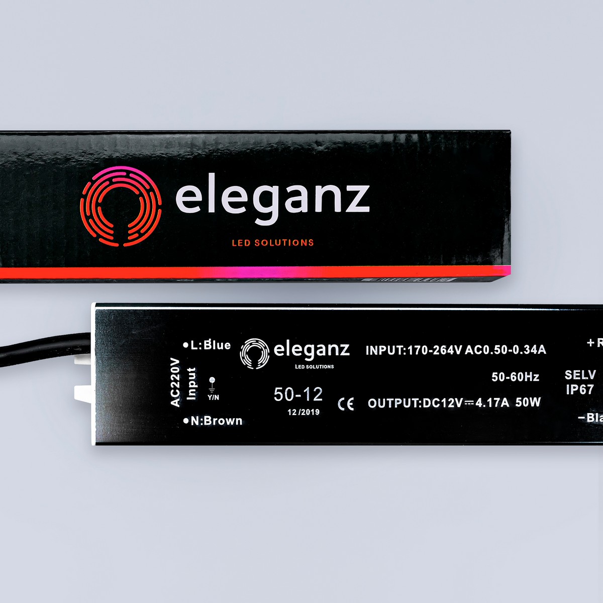 Блоки питания для светодиодной ленты Блок питания для светодиодной ленты Eleganz 12V 50W IP67 герметичный 1116 