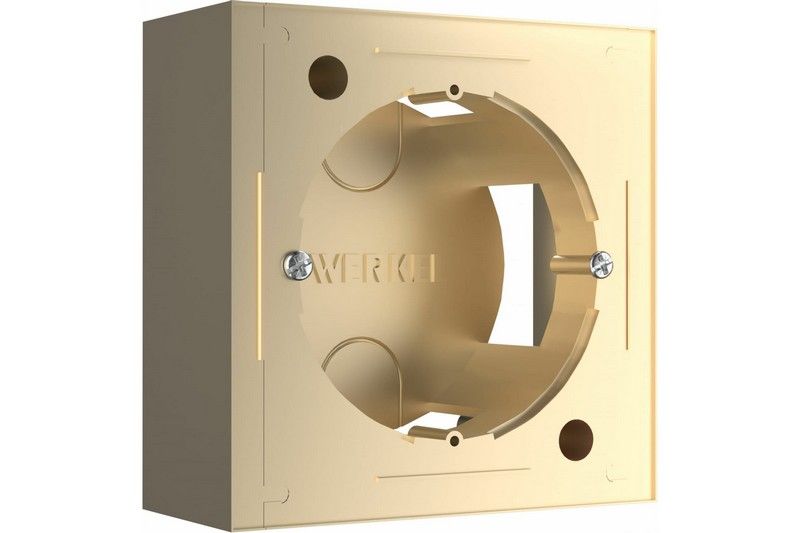 Werkel Шампань механизмы Коробка Werkel для накладного монтажа (шампань) W8000011