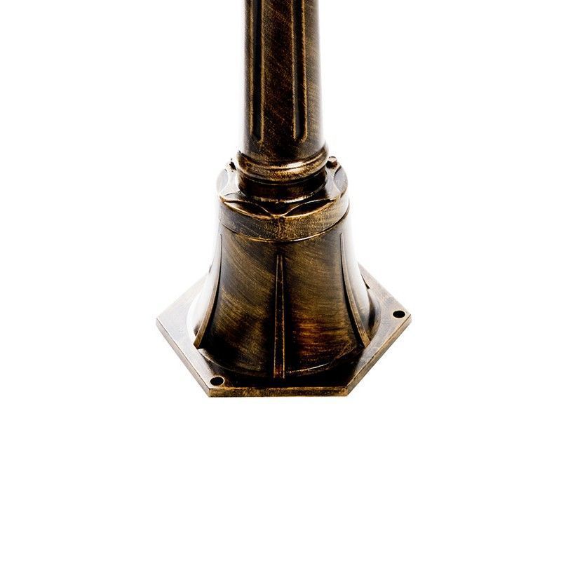 Уличные светильники столб Светильник садово-парковый Feron PL636 столб 60W 230V E27 черное золото 11645 