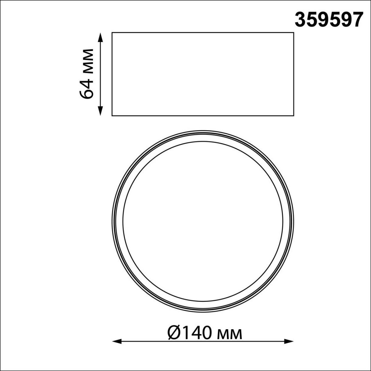 Светильники споты светодиодные Светильник накладной светодиодный с переключателем цветовой темперетуры NOVOTECH 359597 ORBIS 