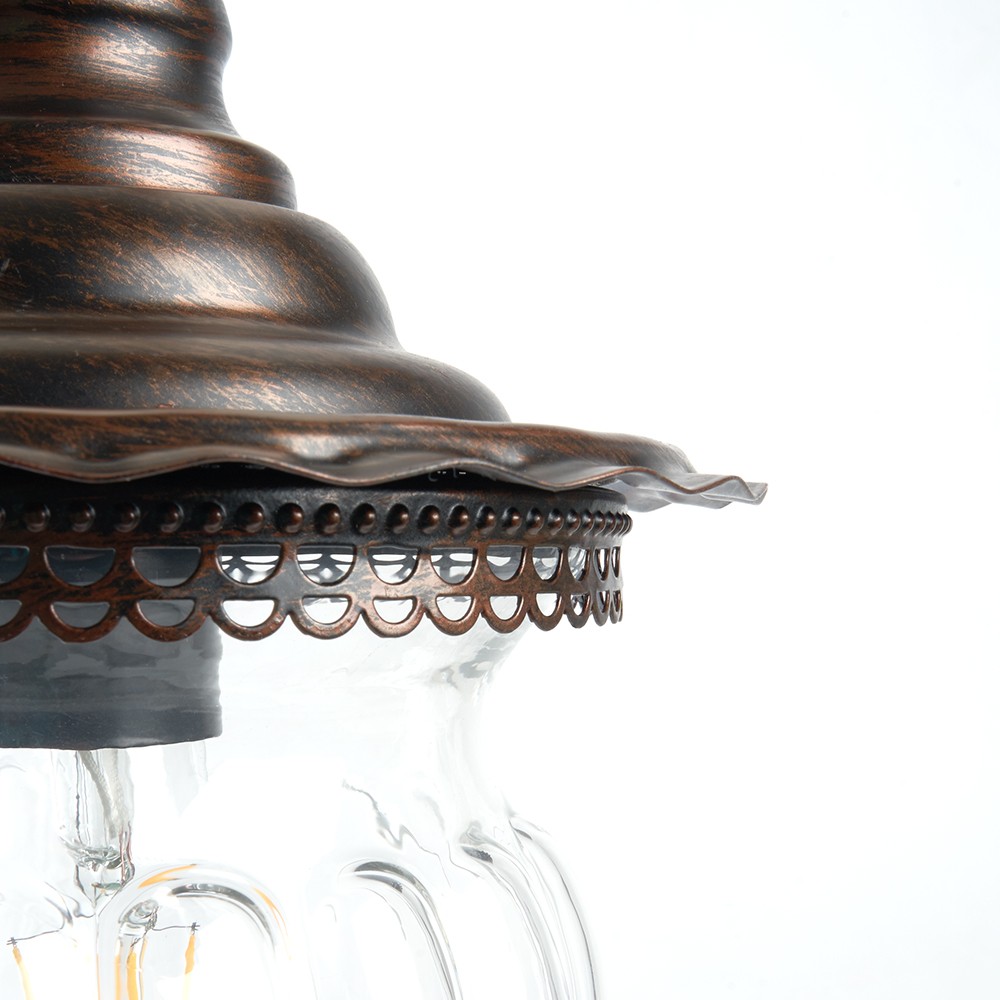 Уличные настенные светильники Светильник садово-парковый Feron PL591 на стену вниз 60W 230V E27 коричневый 41171 