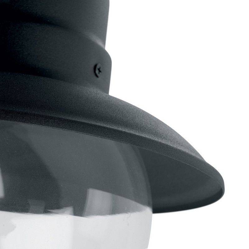 Уличные настенные светильники Светильник садово-парковый Feron PL571 на стену вниз 60W 230V E27 черный 11597 