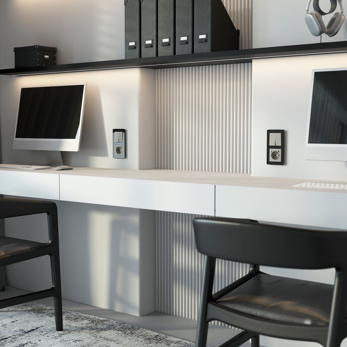 Werkel дымчатый Розетка Werkel с заземлением, шторками и USB тип A+C (дымчатый) W1271704