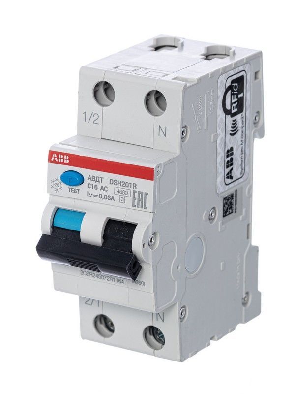 ABB Дифференциальный автомат ABB DSH201R 16A 30mA 4,5kA AC 2CSR245072R1164 