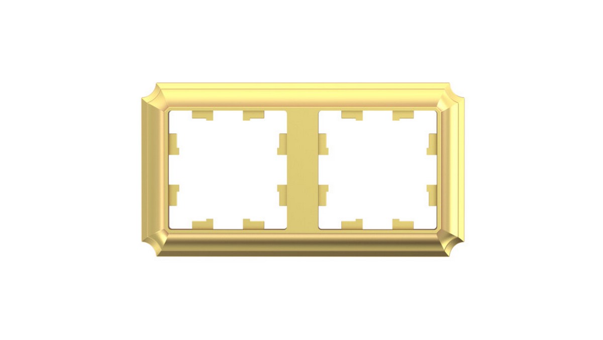AtlasDesign Рамки Antique Рамка Systeme Electric AtlasDesign Antique Золото 2-ая, универсальная ATN101602
