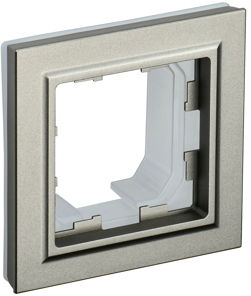 IEK Brite Рамки Рамка IEK BRITE 1-местная IP44 РУ-1-БрШ-44 шампань BR-M12-44-K37