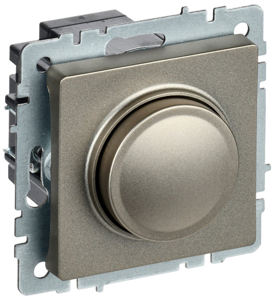 IEK Brite Шампань Светорегулятор IEK BRITE BASE Шампань пов-наж. 600Вт СС10-1-0-БрШ BR-D20-0600-K37