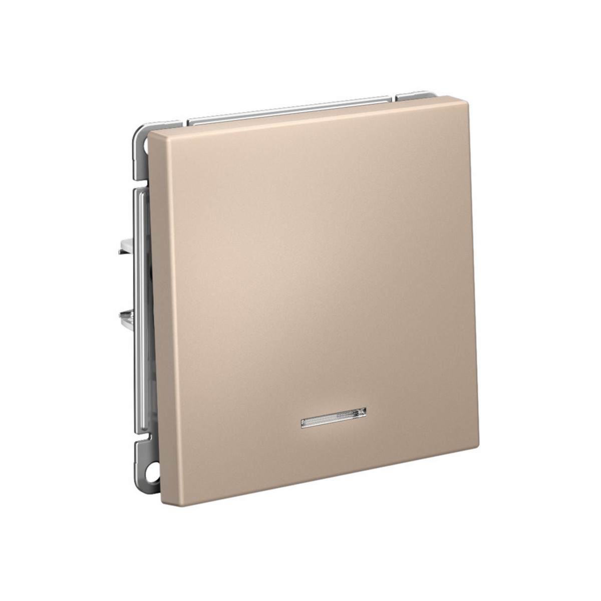 ArtGallery Песочный Выключатель SE ArtGallery Песочный 1-клавишный с подсветкой, быстрозажим. клем. GAL001213S