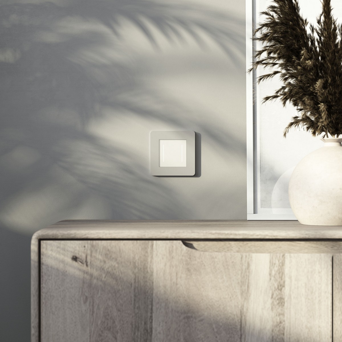 Werkel дымчатый Умный сенсорный Выключатель Werkel двухклавишный (дымчатый) W4523641