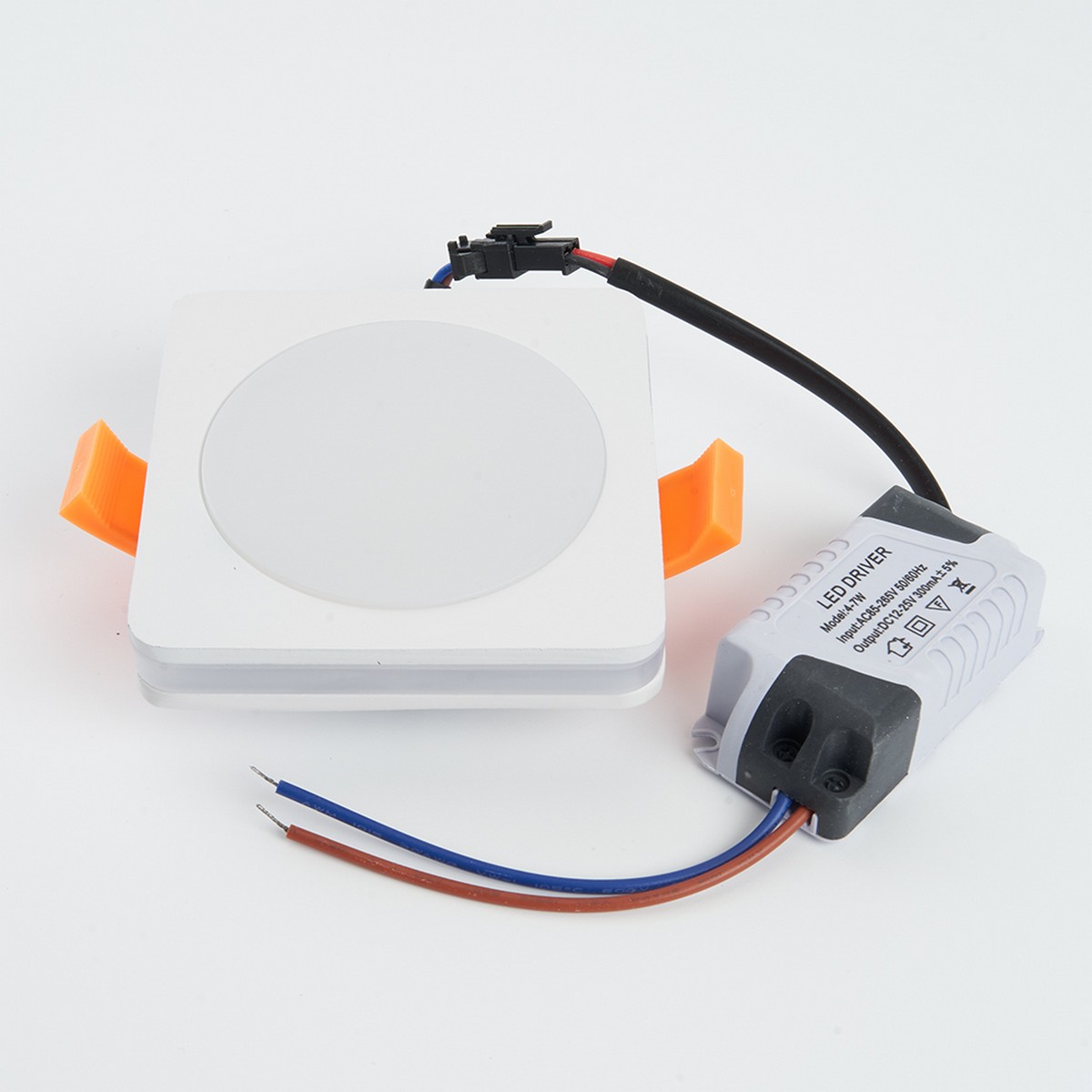 Встраиваемые светодиодные светильники Светодиодный светильник Feron AL601 встраиваемый 7W 4000K белый 28906 